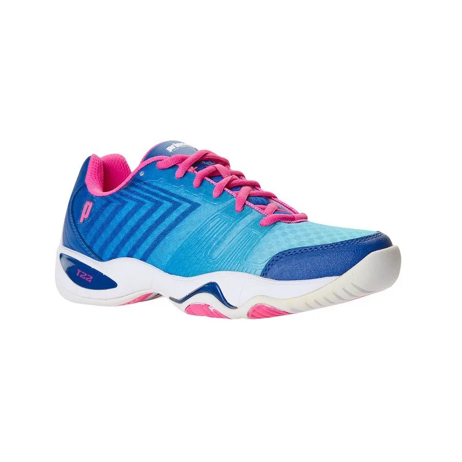 Prince Tennis Shoes – T22 Lite for Women (Ocean/White/Pink)