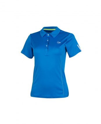 Dunlop Women's Club Collection Polo Tennis Shirt (Blue)