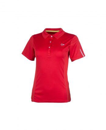 Dunlop Women's Club Collection Polo Tennis Shirt (Red)