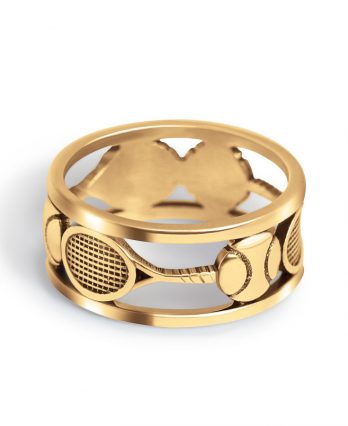 Tennis Ring – Gold (TENNIS GIFTS)