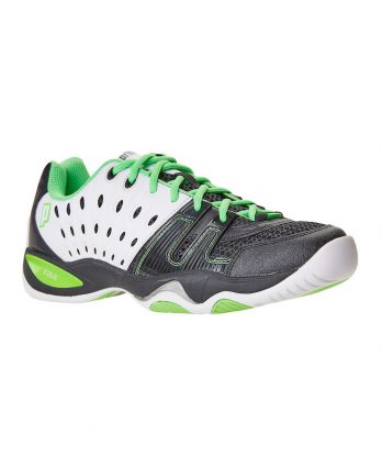 Prince Tennis Shoes – T22 Black-White-Energy-Green (Men)