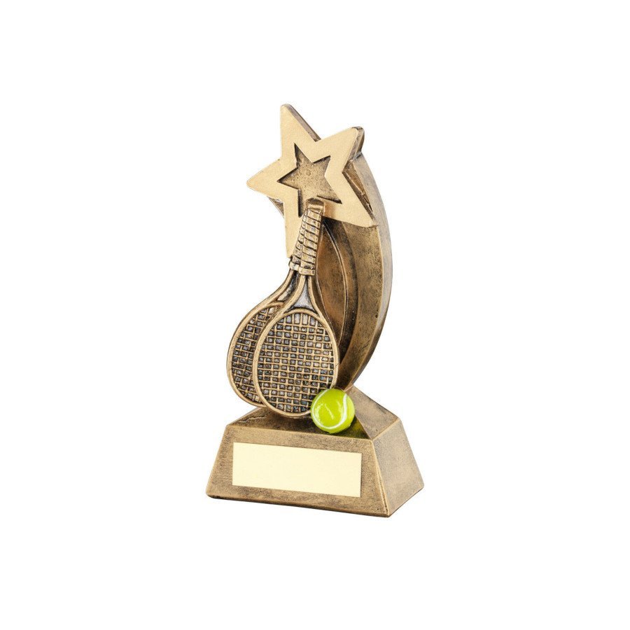 Resin Figurine Tennis Trophy with Free Engraving