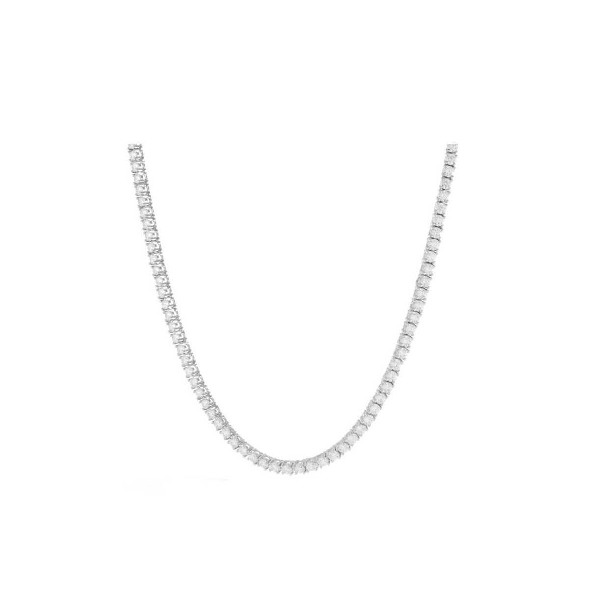 Sterling Silver Cubic Zirconia Tennis Chain