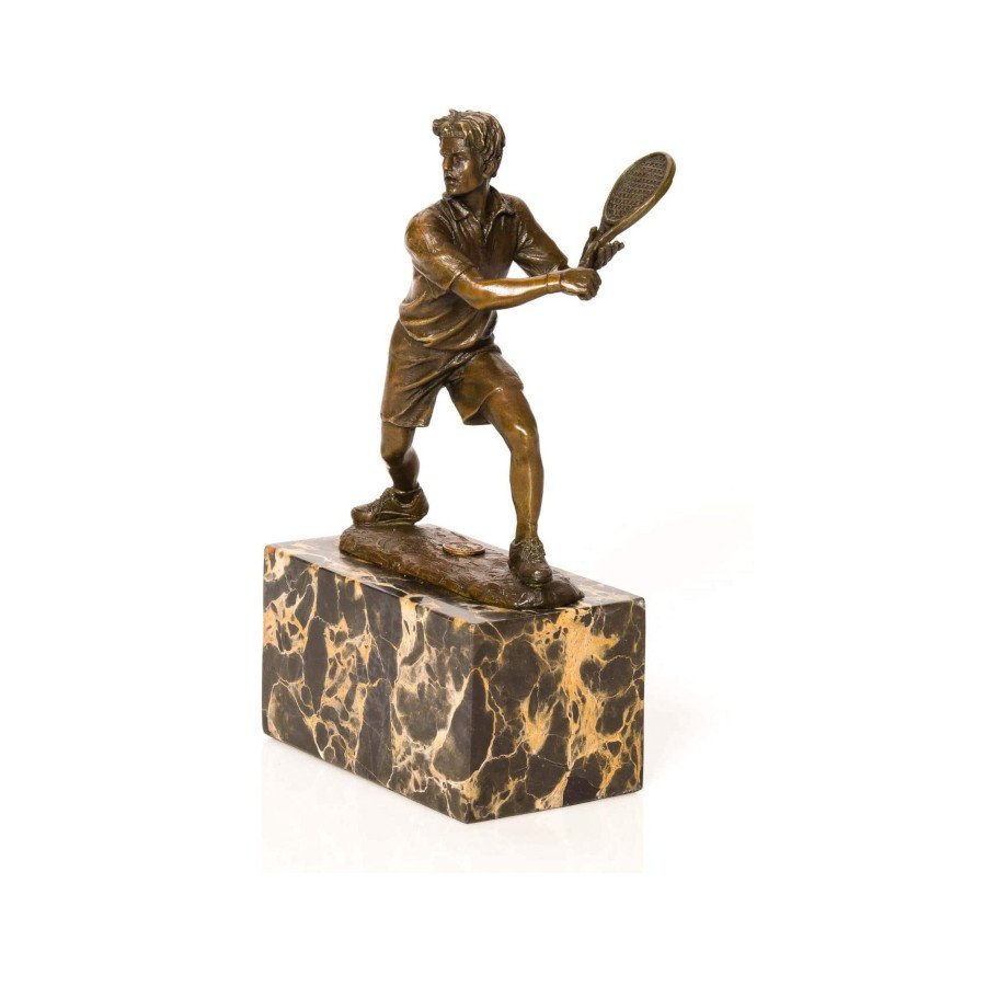 Tennis trophy – bronze tennis player figure-sculpture (antique style)