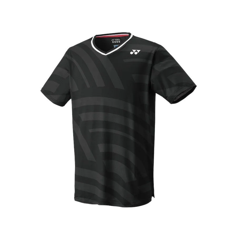 Yonex Tennis Apparel – Men's Crew Neck Shirt (Slim Fit) [black]