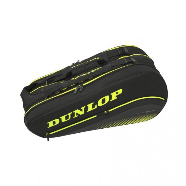 Dunlop SX Performance 8-Racket Thermo Tennis Bag (Black & Yellow)