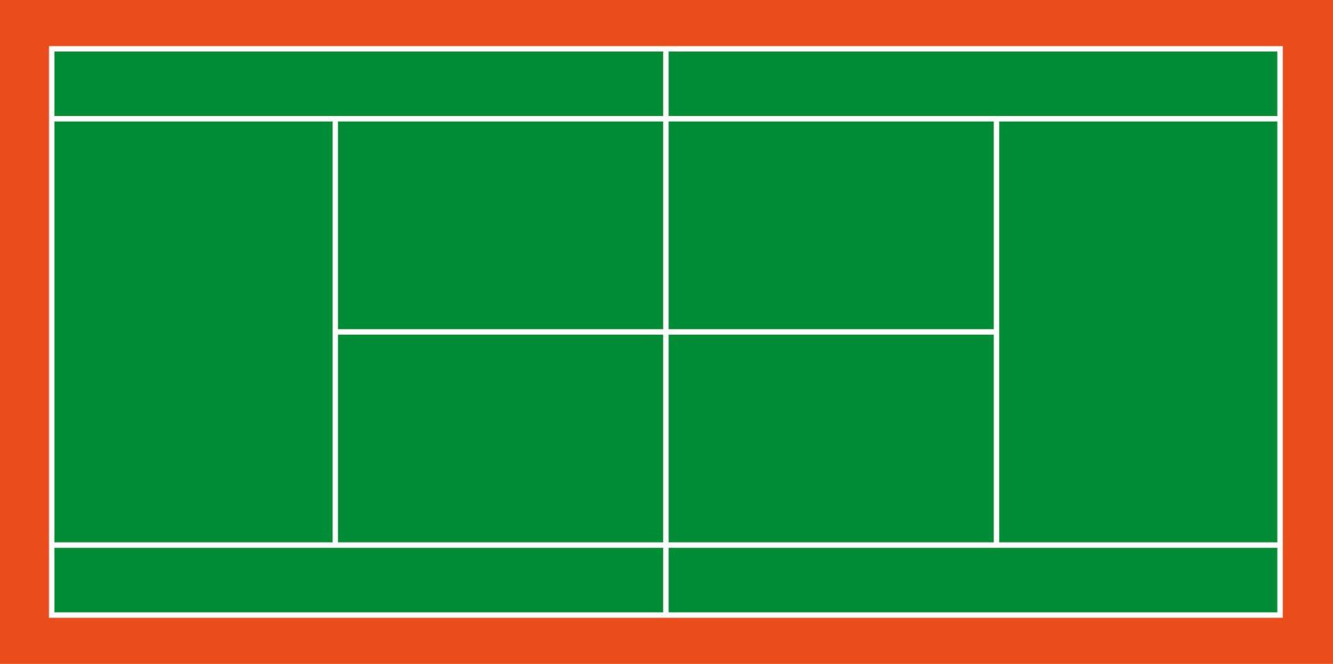 Tennis court separator for tennis bracelets