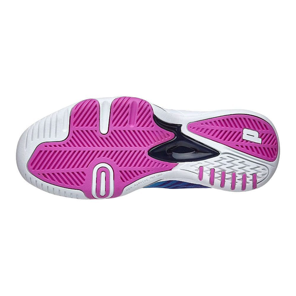 Prince T22 Tennis Shoes (Lite Ocean-White-Pink) [5]