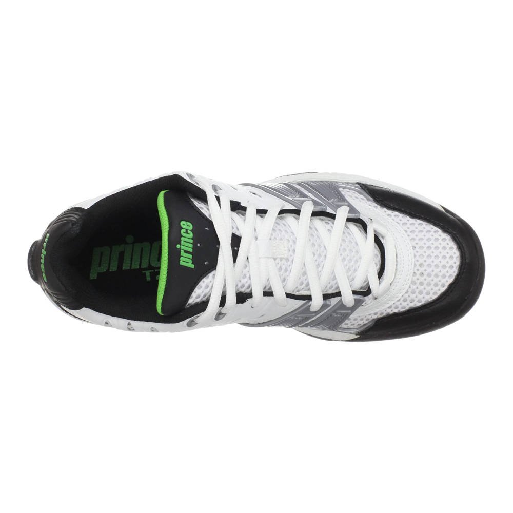 Prince T22 Tennis Shoes (White:Black:Green) [M]