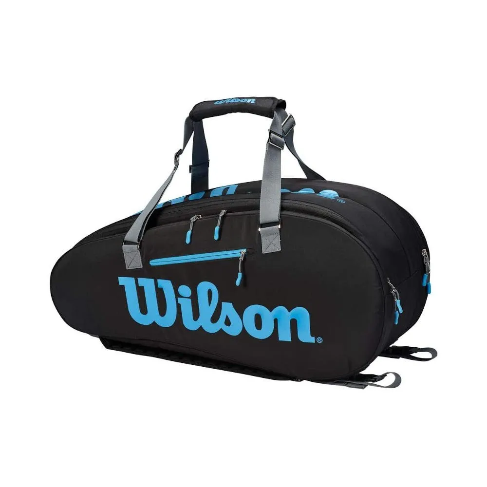 Wilson Ultra 9-Pack Tennis Bag (Black:Blue) from Tennis Bags & Backpacks [1]