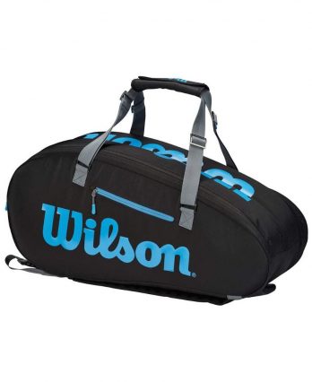 Wilson Ultra 9-Pack Tennis Bag (Black:Blue) from Tennis Bags & Backpacks